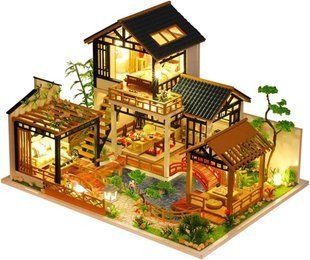 3D Румбокс DIY House Садовий будинок + Пилозахисний купол P018-B 2994250325663 фото