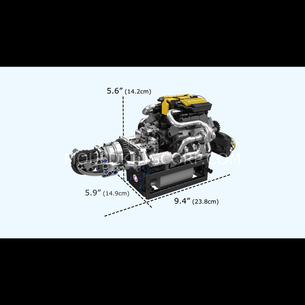 Конструктор Mould King PAG Turbocharged V8 Engine &mdash; модель турбированного двигателя PAG V8, 761 деталей (10207) 2917770357310 фото