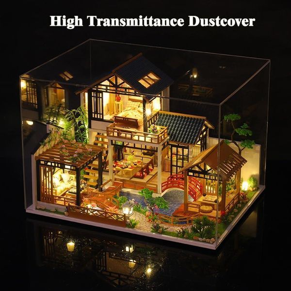 3D Румбокс DIY House Садовий будинок + Пилозахисний купол P018-B 2994250325663 фото