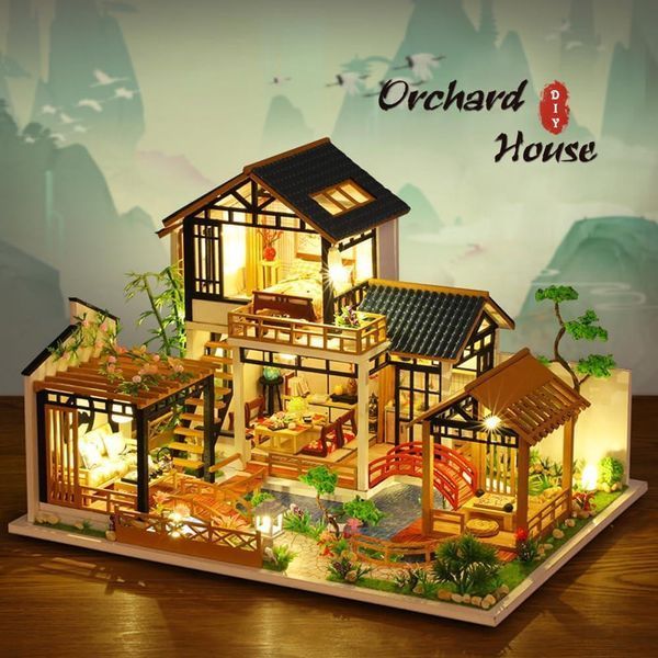 3D Румбокс DIY House Садовий будинок + Пилозахисний купол P018-B 2994250325663 фото