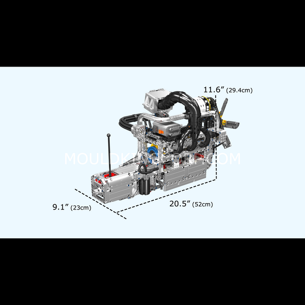 Конструктор Mould King Wankel Rotary Engine with Gearbox &mdash; модель роторного двигателя Ванкеля с коробкой передач (10214) 2917770357280 фото