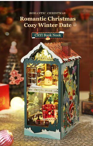 3D Румбокс DIY Бук Нук Merry Christmas Веселого Різдва (JTSL-20A) 2917770346772 фото
