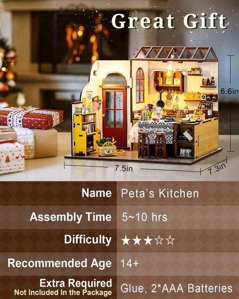 3D Румбокс DIY &laquo;Peta&rsquo;s Kitchen&raquo; + Пылезащитный купол M2423Z 2917770352049 фото