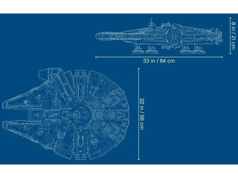 Конструктор Star Wars Сокіл тисячоліття, 7541 деталей 2917770351042 фото